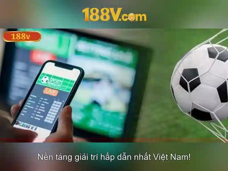 Giao diện ứng dụng 188v trên điện thoại thông minh
